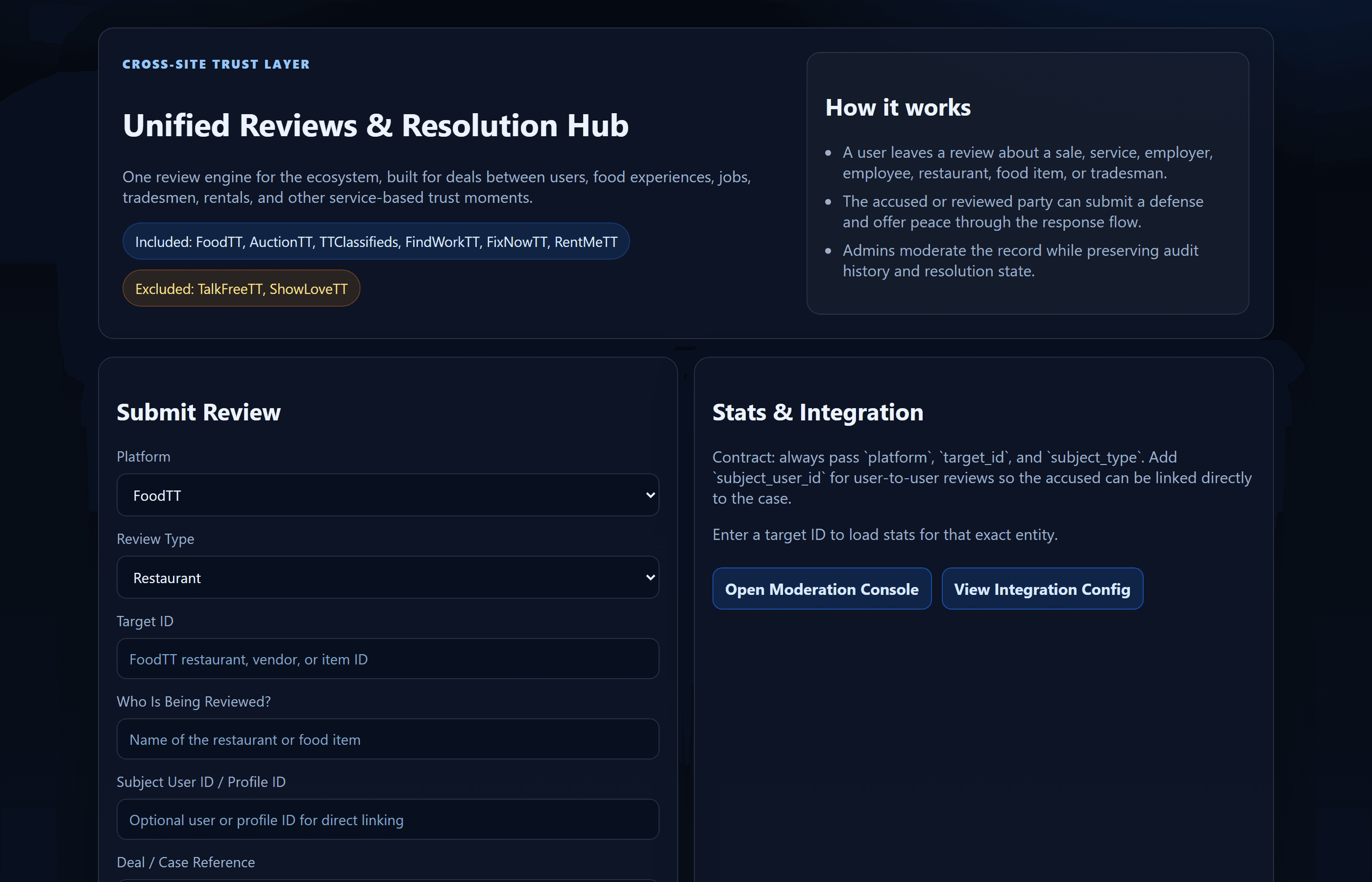 ReviewTT screenshot