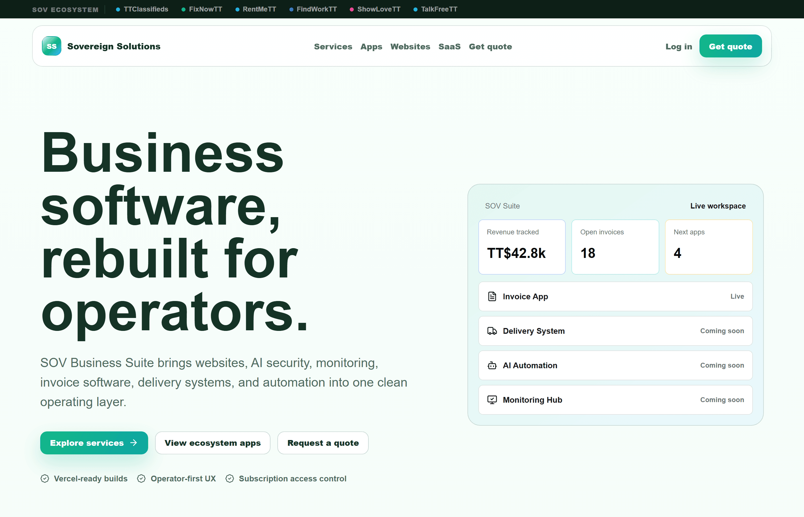 Sov Invoice screenshot